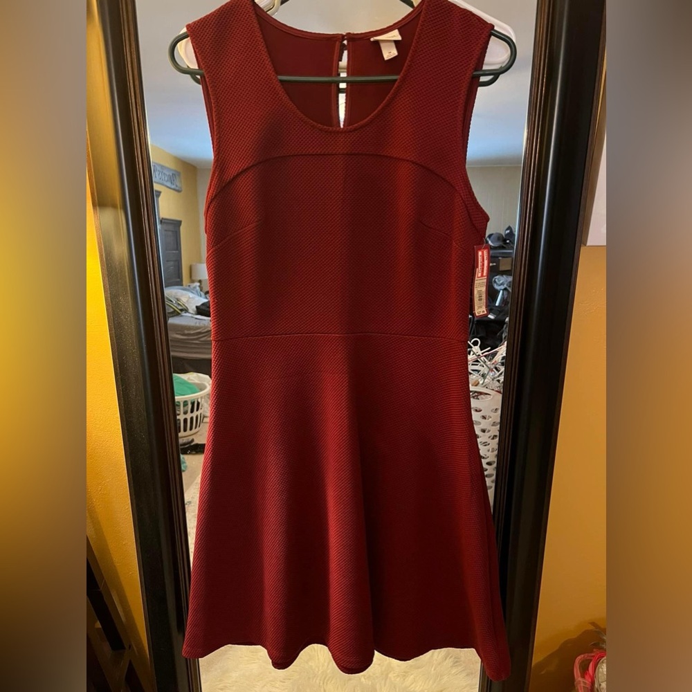BNWT Merona brand dress. Size medium. Cranberry color.